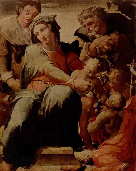 TIBALDI, Pellegrino La Sacra Famiglia con Santa Caterina d'Alessandria di Pellegrino Tibaldi e un quadro